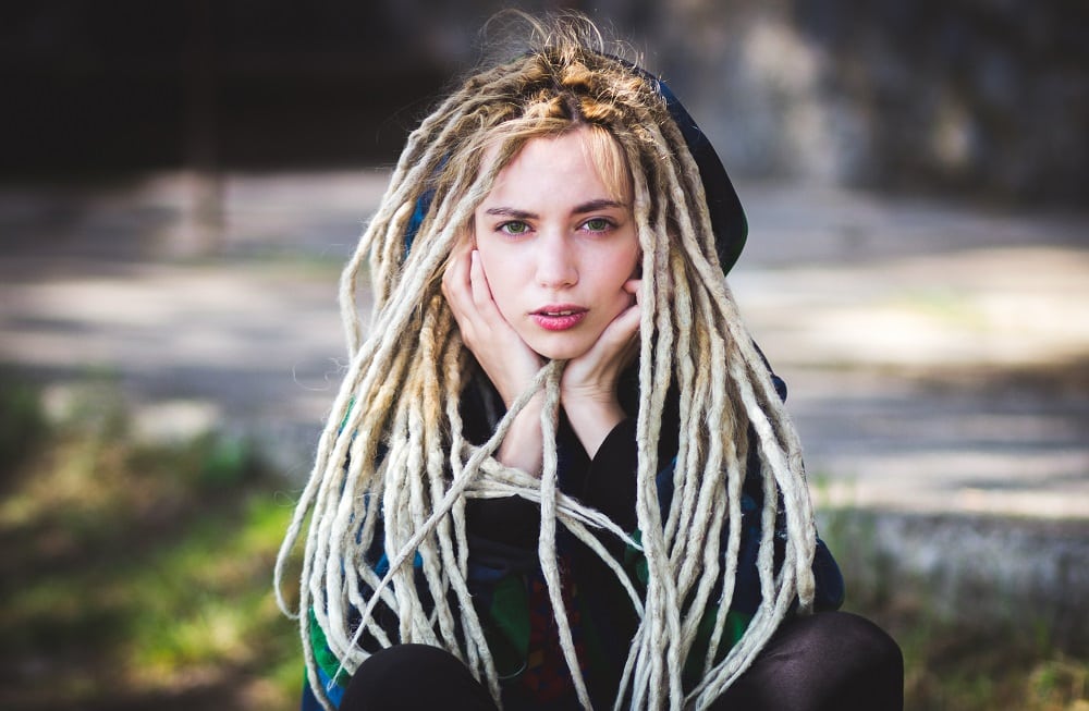 blonde dreads