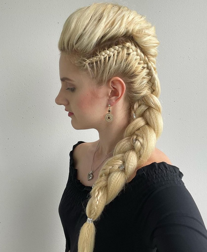 braided mohawk for women