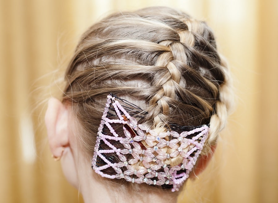 braided updo for prom