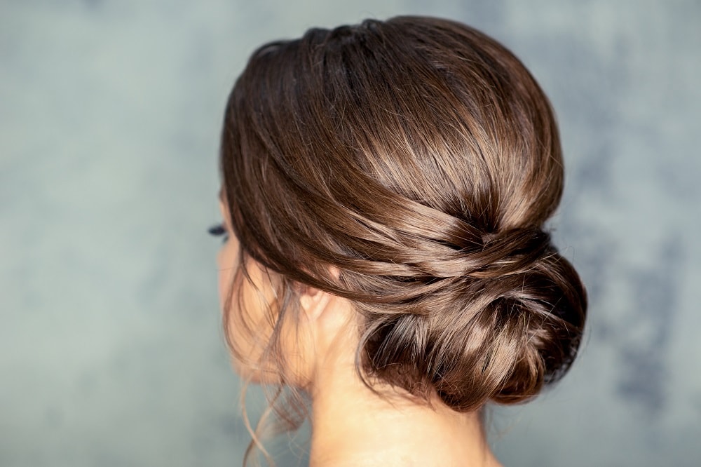 chignon bun style