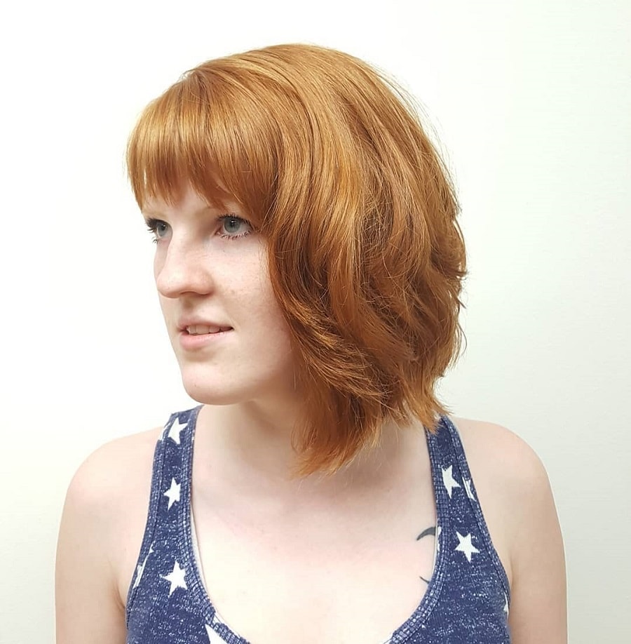 choppy short asymmetrical bob