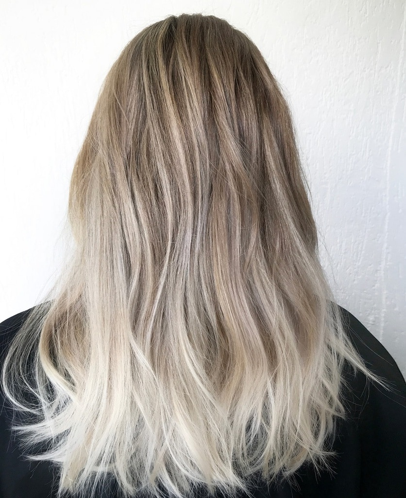 dark ash blonde ombre hair