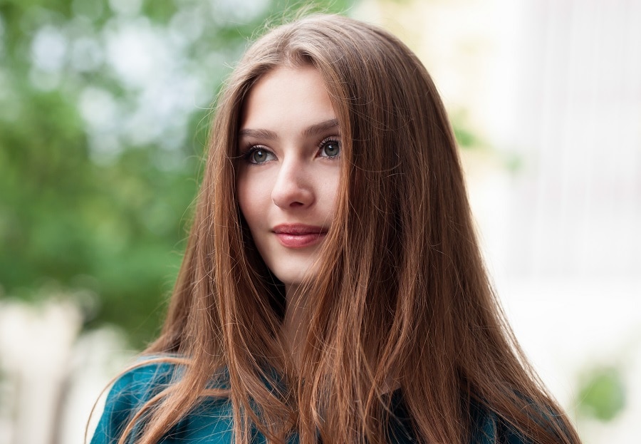 dark chestnut hair color