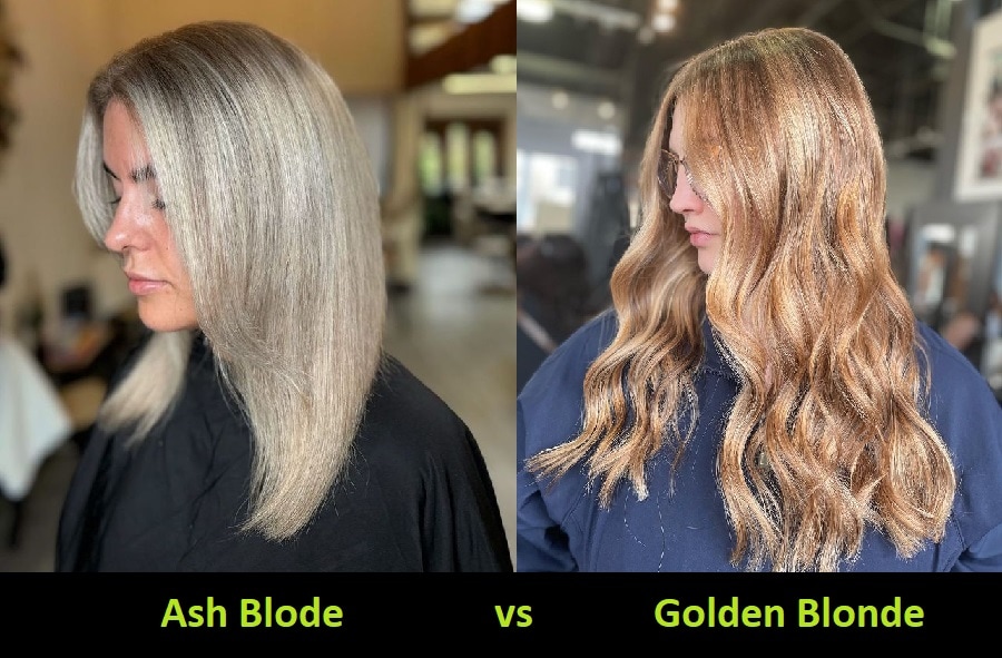 ash blonde vs golden blonde