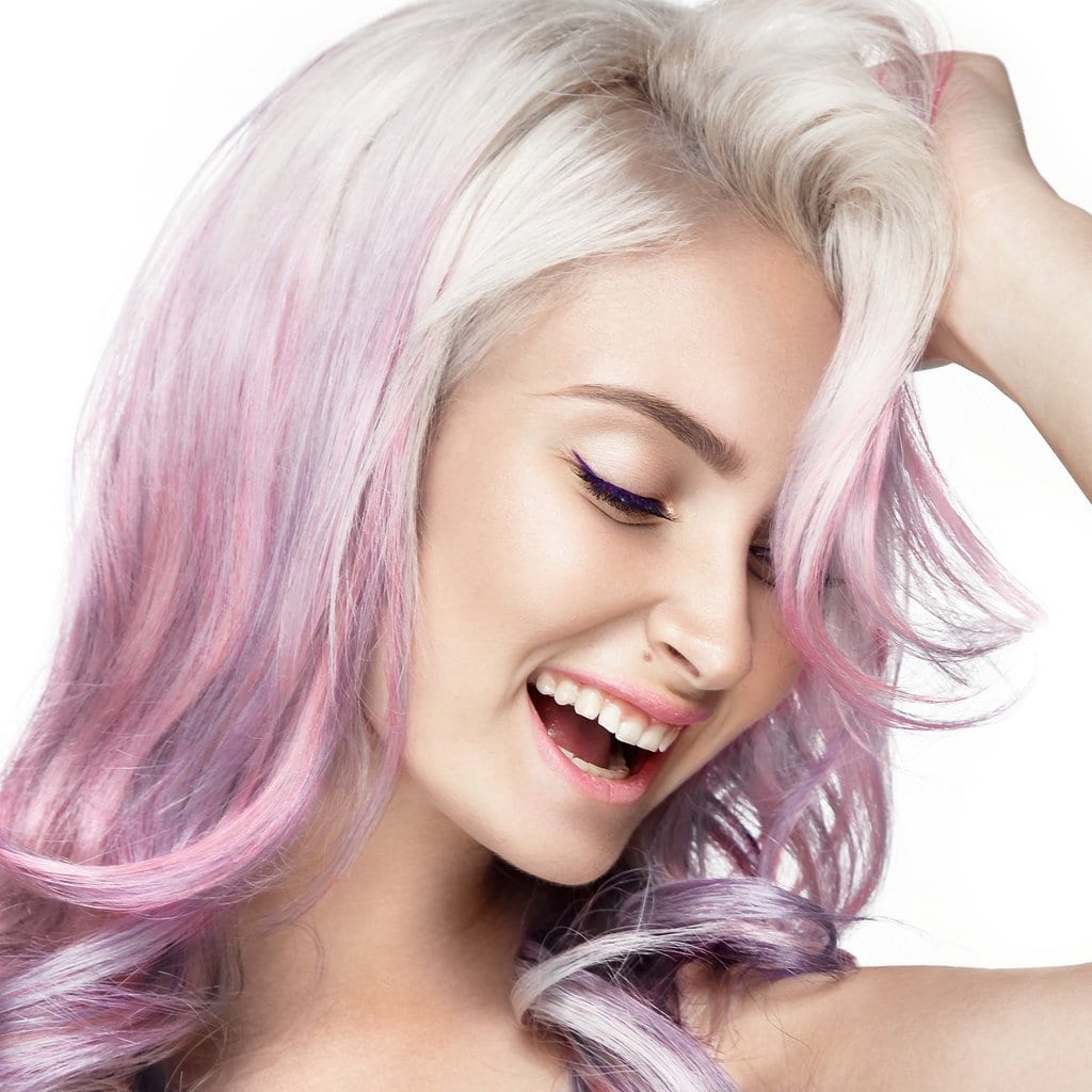 How to Fade Purple Hair to Silver