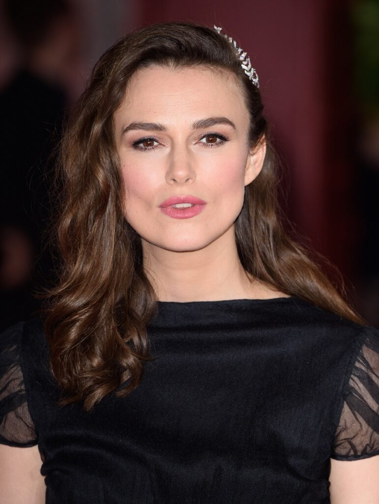 Keira Knightley with thin hair