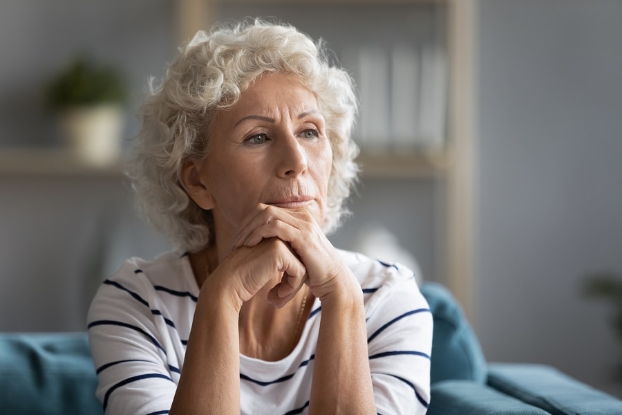 women over 50 with layered hairstyle