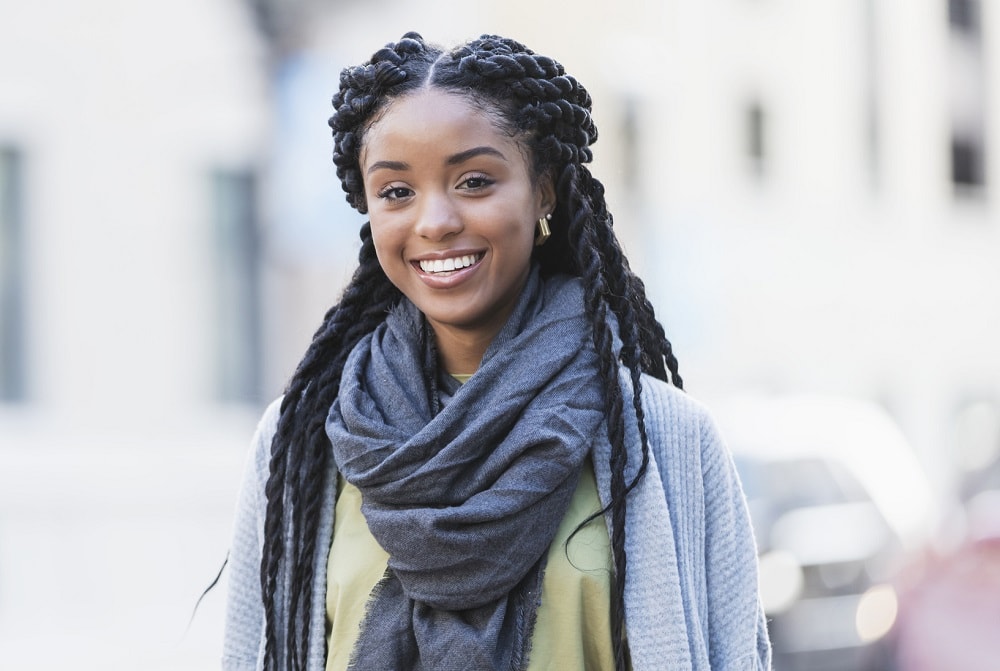 long flat twists hairstyle