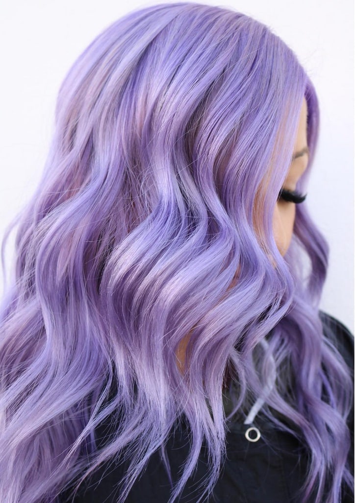 long pastel purple hair