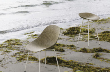 The Plastic Shell Chair Gets Remade With Hemp + Seaweed