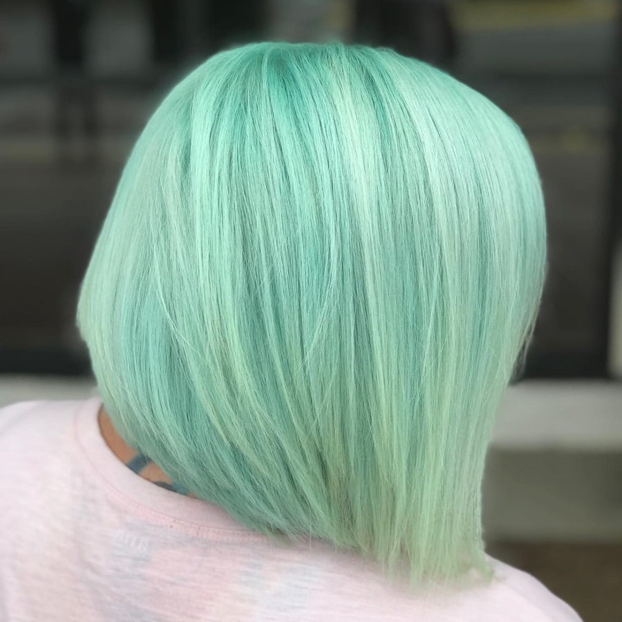 mint green bob