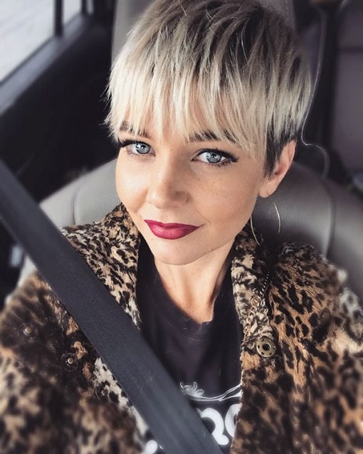 Pixie Cut with Bangs