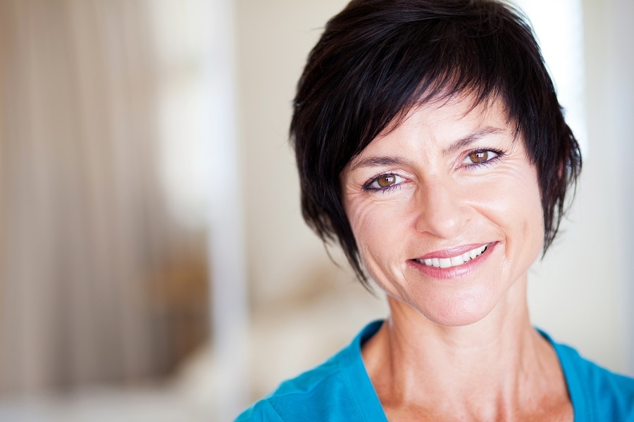 women over 50 with short layered hair