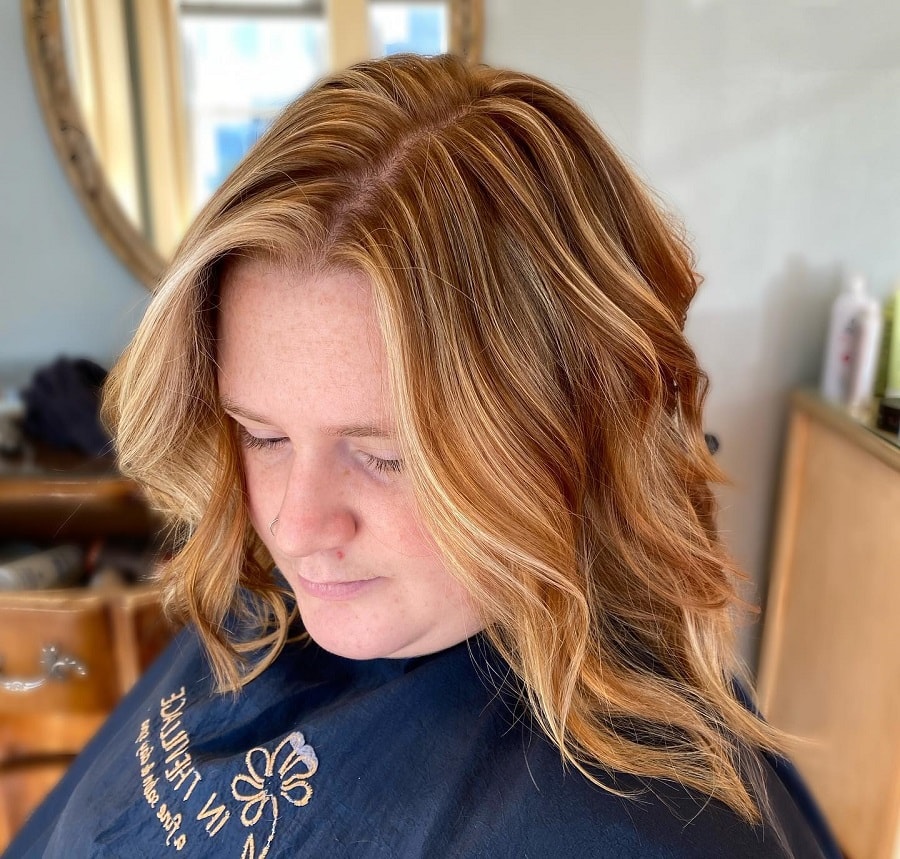 strawberry blonde highlights