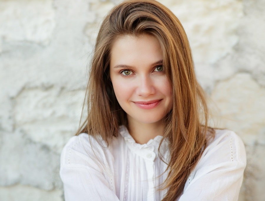 sunkissed golden brown hair color