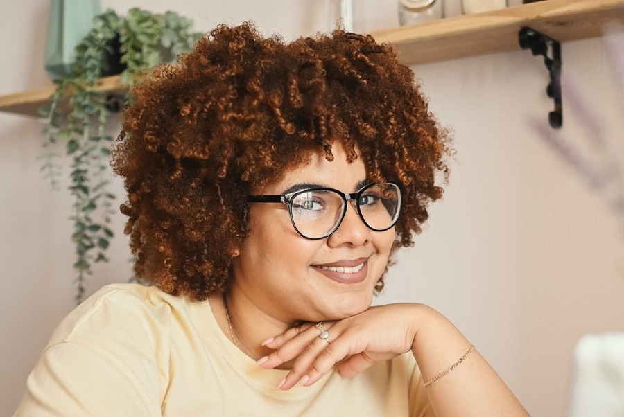 twist out on natural brown hair